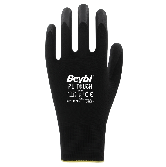 BEYBİ%20Pu%20Touch%20Poliüretan%20Kaplı%20Polyester%20Örme%20Eldiven